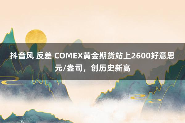 抖音风 反差 COMEX黄金期货站上2600好意思元/盎司，创历史新高