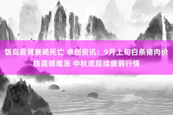 饭岛爱肾衰竭死亡 卓创资讯：9月上旬白条猪肉价钱震撼难涨 中秋或延续疲弱行情