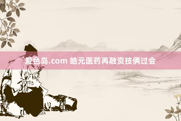 爱色岛.com 皓元医药再融资技俩过会