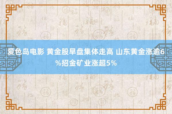 爱色岛电影 黄金股早盘集体走高 山东黄金涨逾6%招金矿业涨超5%