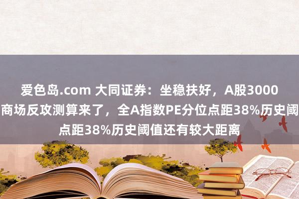 爱色岛.com 大同证券：坐稳扶好，A股3000点仅仅地平线！商场反攻测算来了，全A指数PE分位点距38%历史阈值还有较大距离