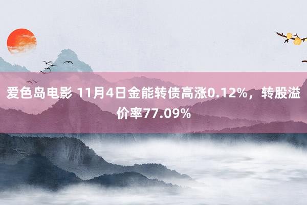 爱色岛电影 11月4日金能转债高涨0.12%，转股溢价率77.09%