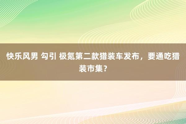 快乐风男 勾引 极氪第二款猎装车发布，要通吃猎装市集？